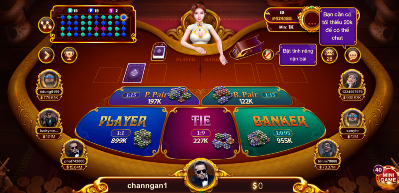 Cổng game nhatvip cung cấp nhiều mức cược cho người chơi 
