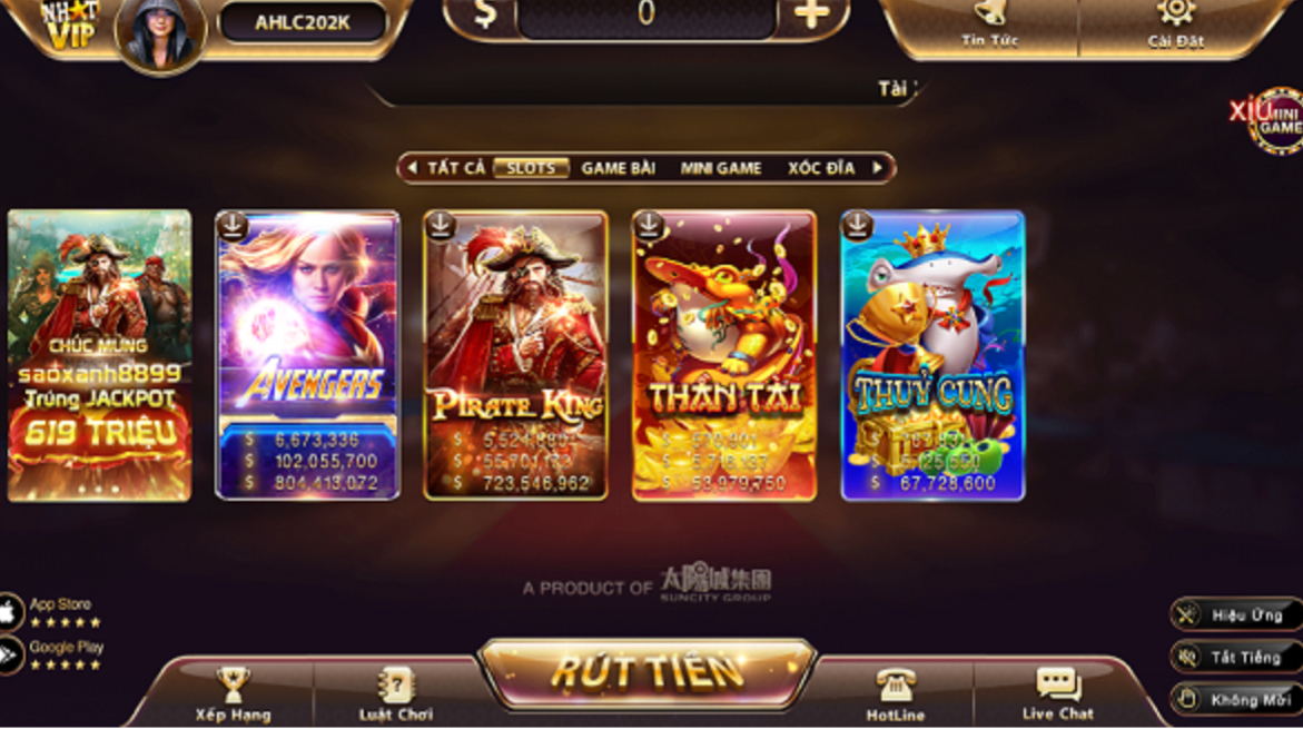 Tựa game được yêu thích nhiều tại Nhatvip