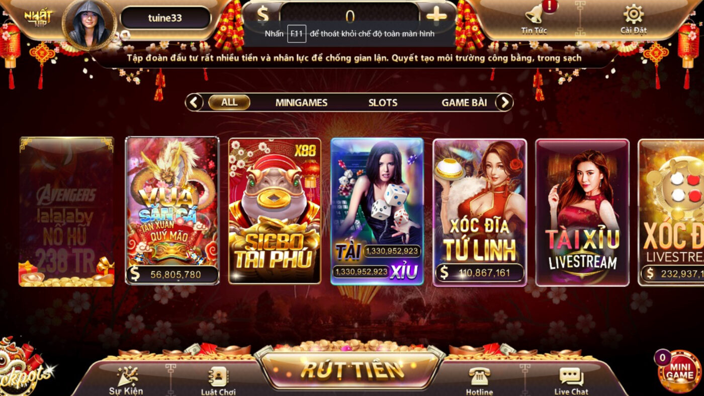Tựa game Xóc đĩa hấp dẫn