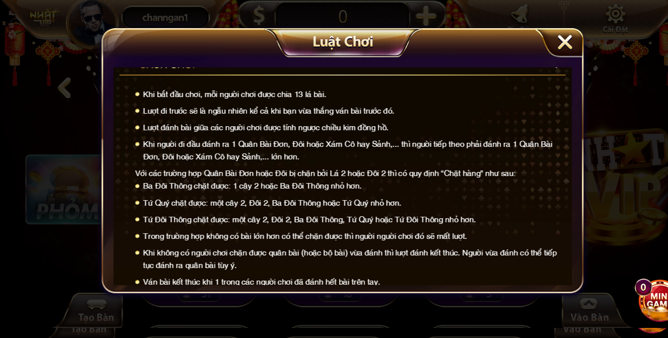 Phỏm tại Nhatvip tựa game cực cuốn